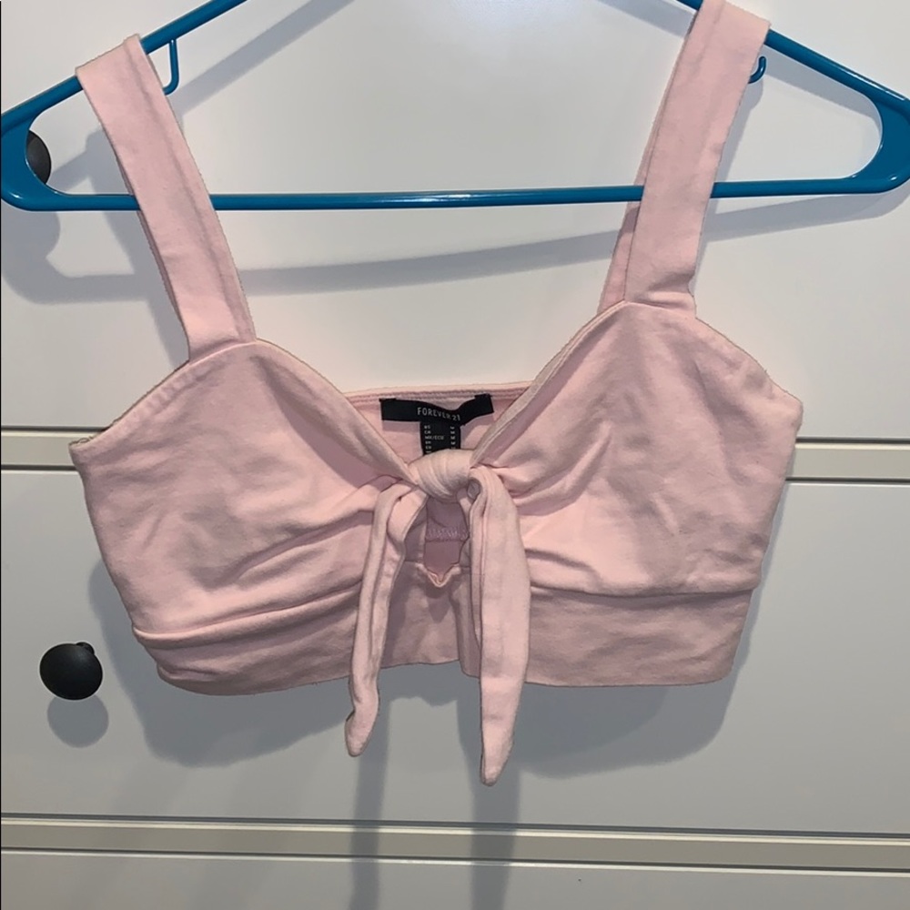 Pink bra top